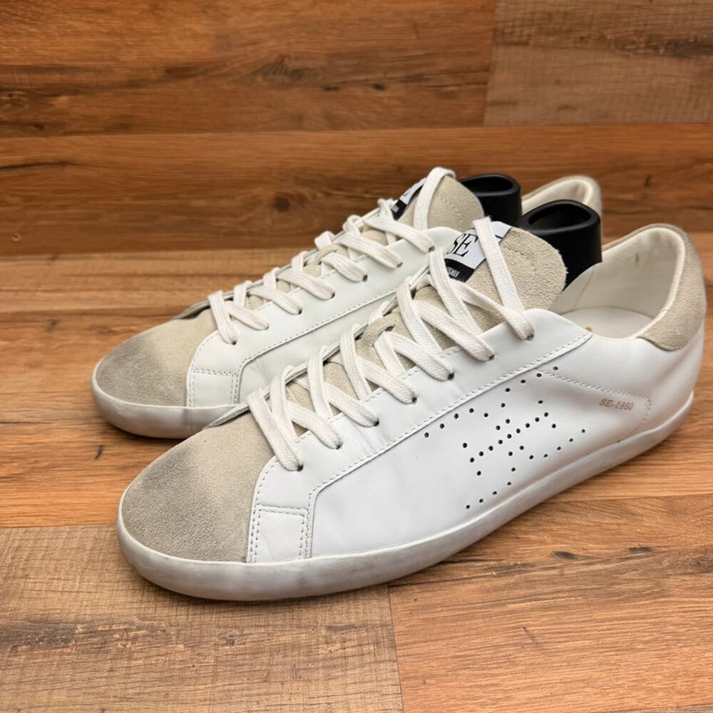 Sam Edelman Women’s size 11  Aubrie White Leather Lace Sneakers